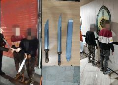 قمه به دست های خیابان تختی رشت دستگیر شدند قمه به دست های خیابان تختی رشت دستگیر شدند