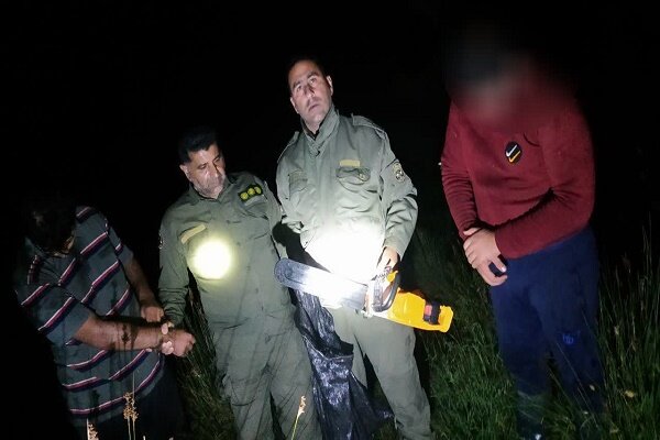 قاچاقچیان چوب جنگلی در دام محیط بانان آستارایی